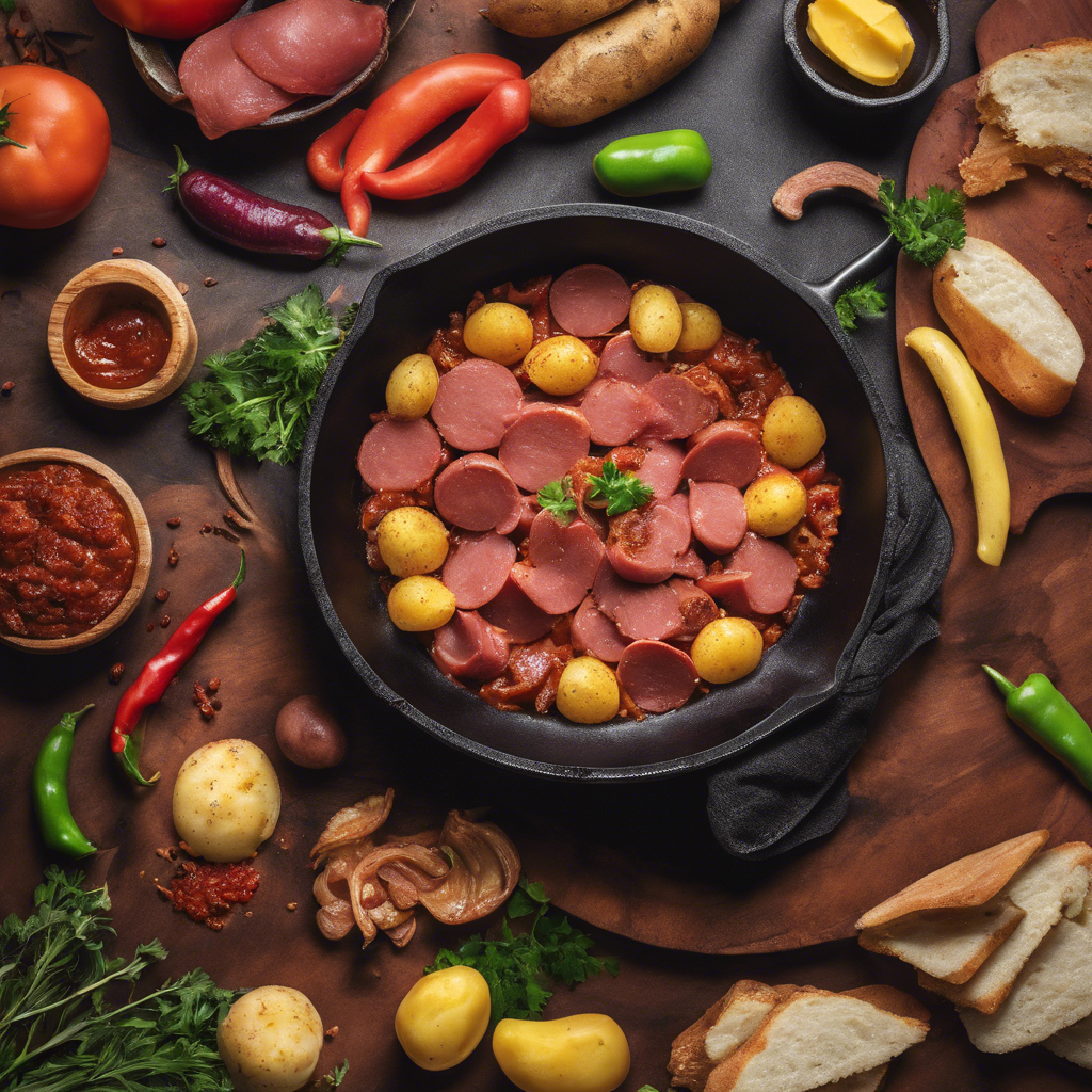 Spicy Chipotle Ring Bologna and Potato Skillet